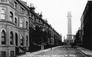 A photograph of Campden Hill Gardens, Kensington, London in 1905.