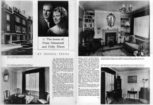 A scan of two pages from Homes and Gardens magazine published in 1962.